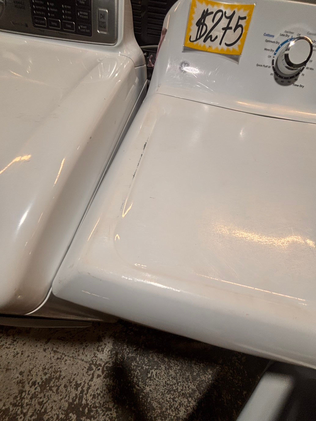 >*GE side x side extra large capacity electric 220v dryer   27” used -Refurbished #EDG95B