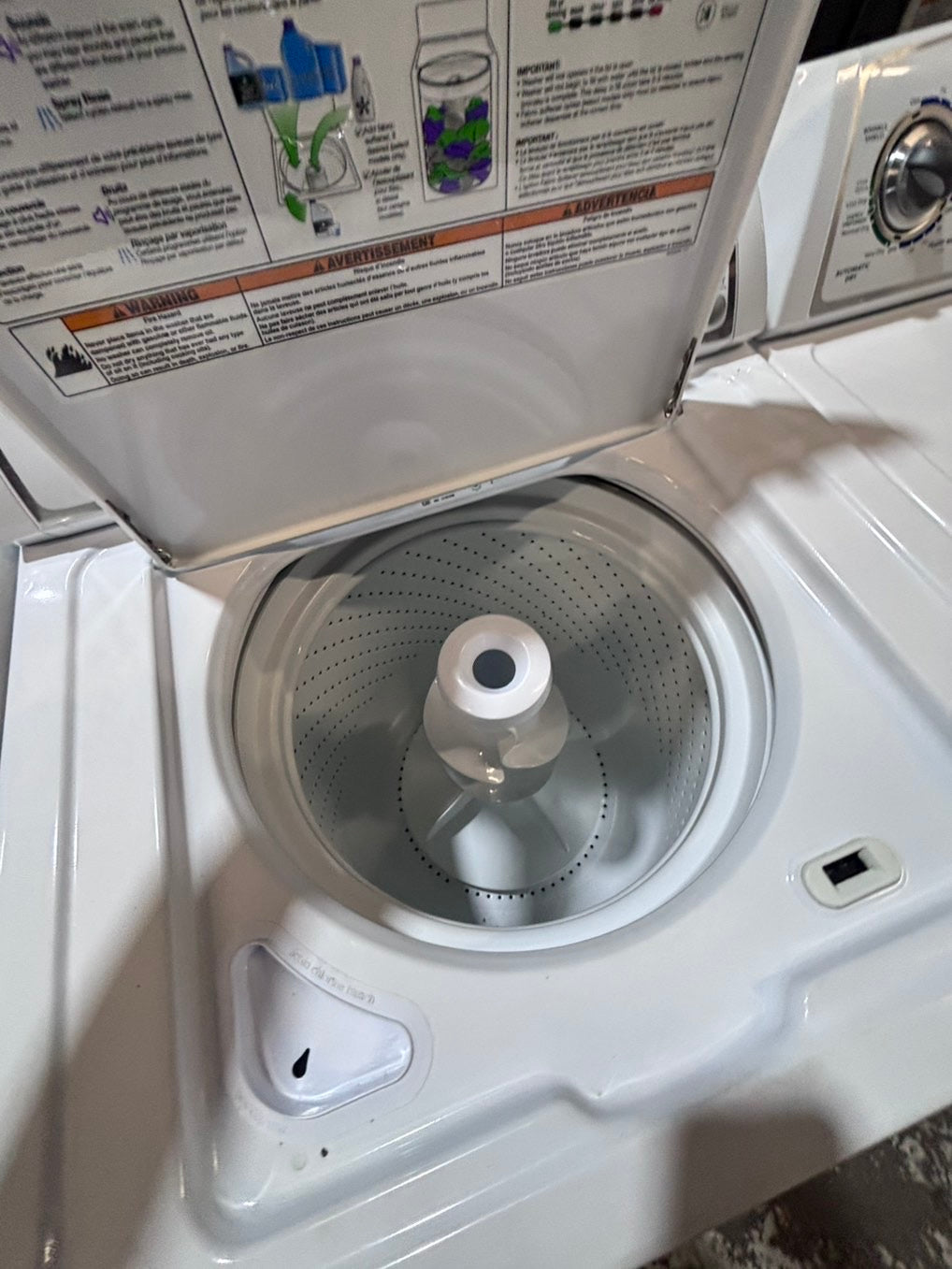 } whirlpool top load washer  & electric dryer 220v  set top load side by side #WST78TB