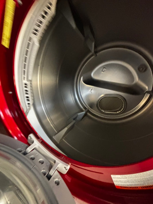 - Samsung steam electric 220v dryer front load stainless steel drum 7.5cu.ft. large capacity  27" #EDS1396VL