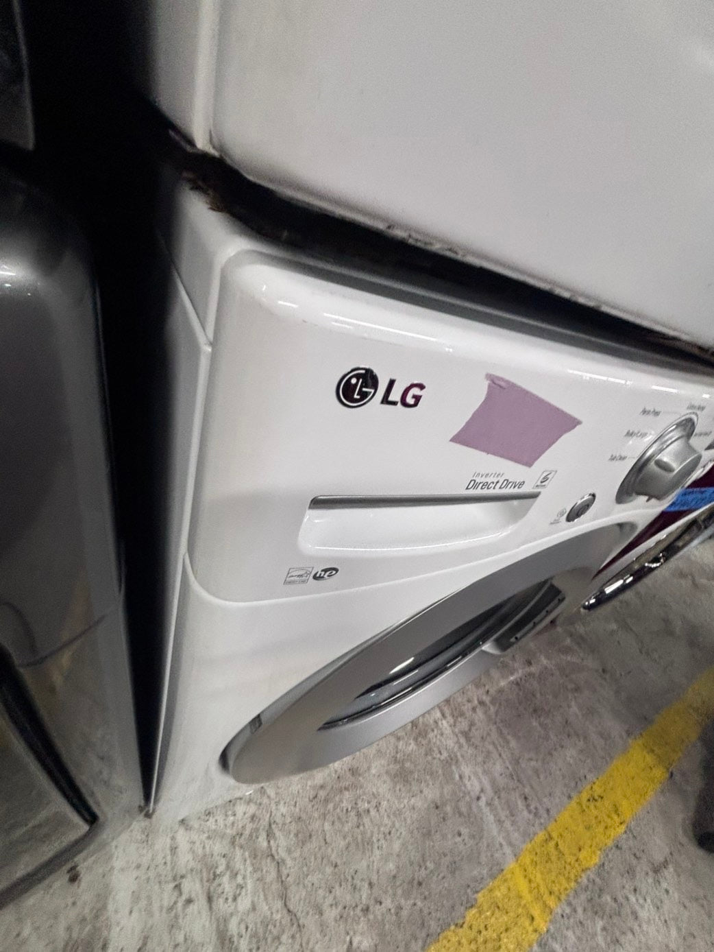 >*LG washer & dryer set electric 220v front load stackable or side by side - sensor dry in white #WLS11D6B