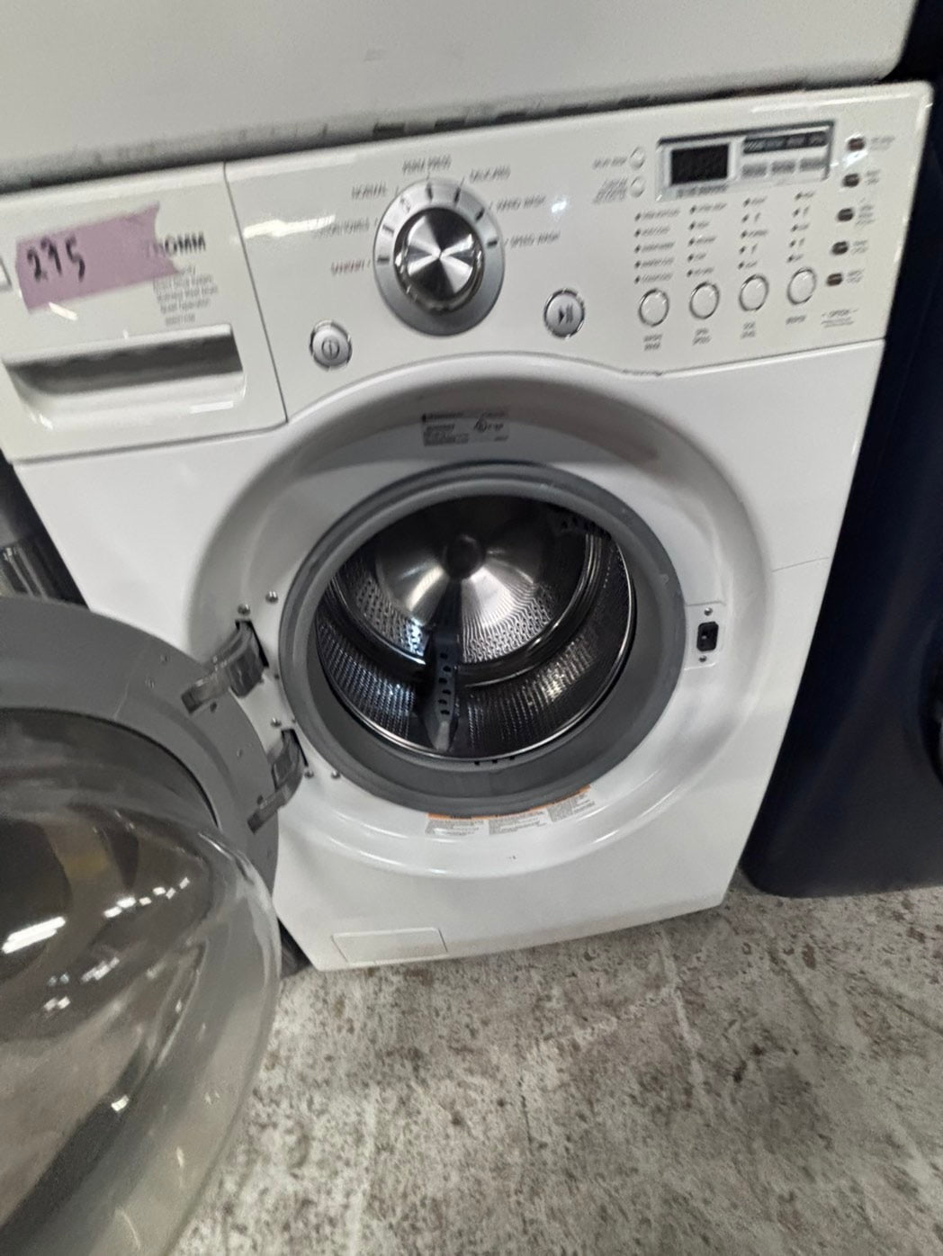 >*LG washer & dryer set electric 220v front load stackable or side by side - sensor dry in white #WDAZ6BSET