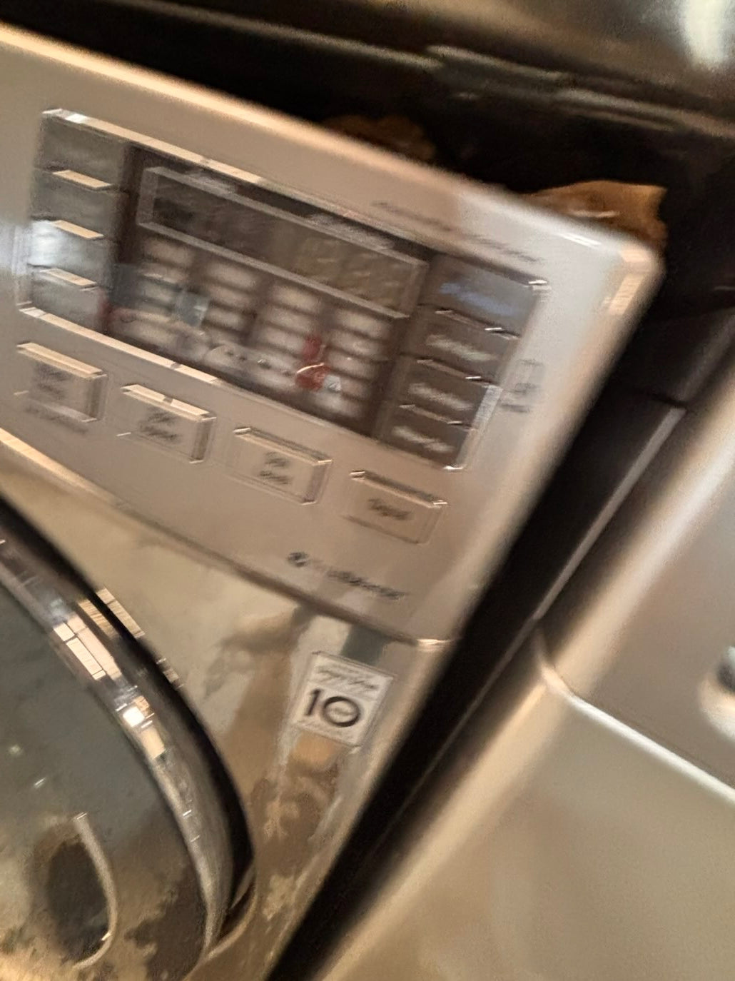 }}LG GAS  washer large capacity& dryer steam set front load stackable or side by side gray-silver 27” working 💯 with warranty !   used-Refurbished #LGSG3SET