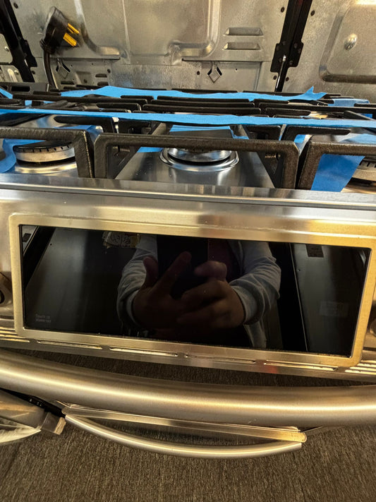 Samsung Gas range 5 burner slide in convection bake roast broil self clean Refurbished 30" item #GR263JL