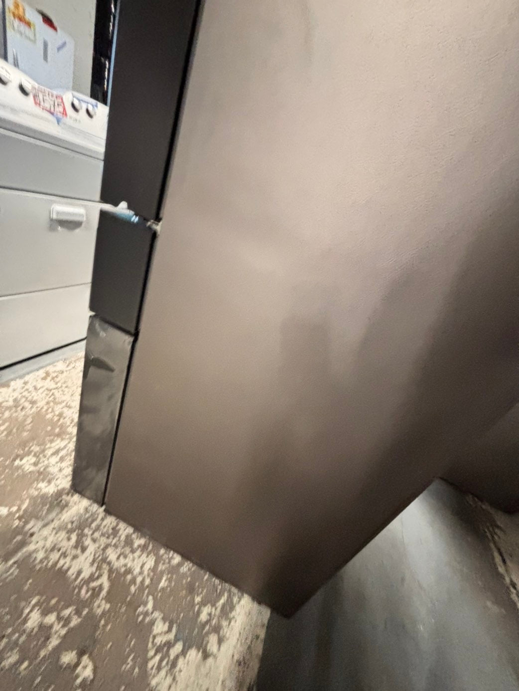 >new open box   Samsung Bespoke 23 cu. ft. Counter Depth 4-Door French Door Refrigerator in Stainless Steel with Family Hub in Charcoal Glass #RFFH8Z41B