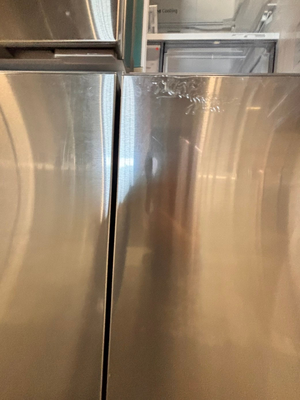 >special🎈New open box 📦 costumer return -Samsung - Bespoke 23 cu. ft. Counter Depth 4-Door French Door Refrigerator with Beverage center #RS33T41B