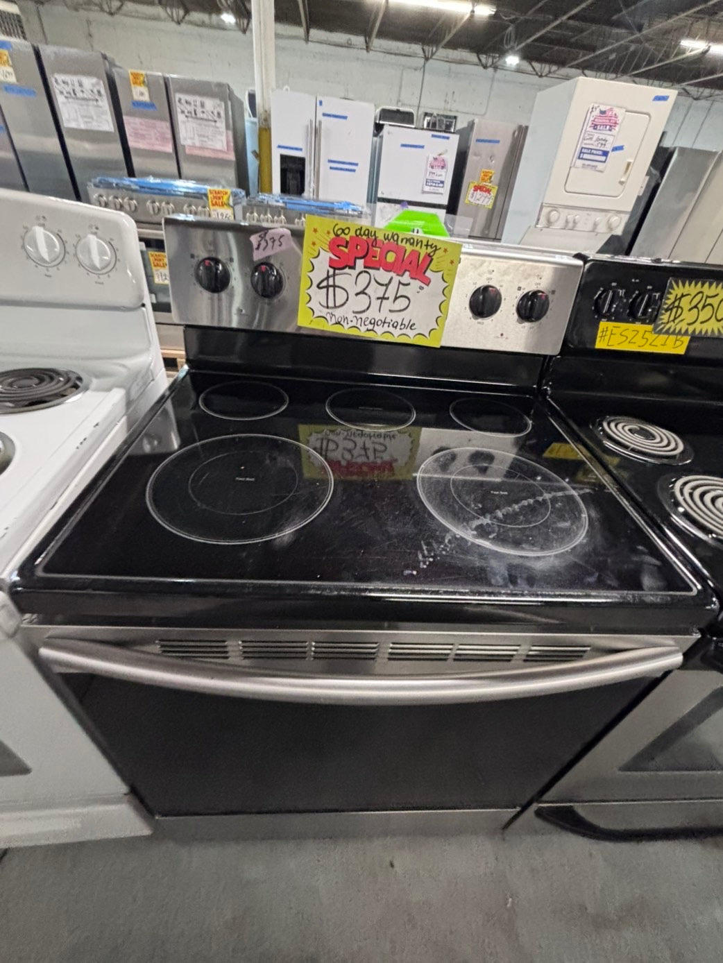 >*special🔥samsung electric 220v glass top range bake Broil roast stainless steel 30" Refurbished #SS5S42B
