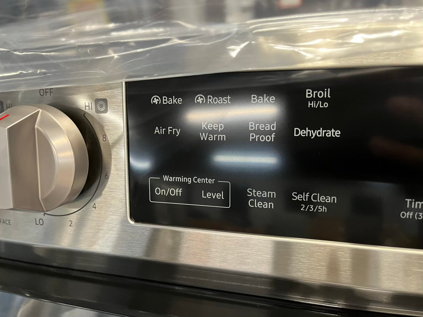 Open box Samsung electric range 220v bake broil self clean steam clean dehydrate stainless steel 30" #ER274DB