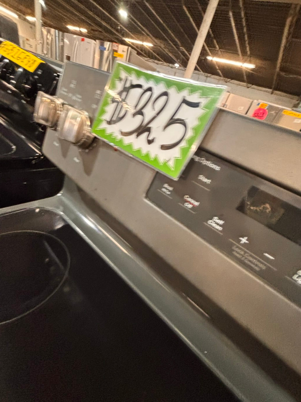 }} special🔥GE  electric 220v glass top range bake Broil roast self clean oven slate-color working 💯  with warranty ! 30" used-Refurbished #GTA1S1B