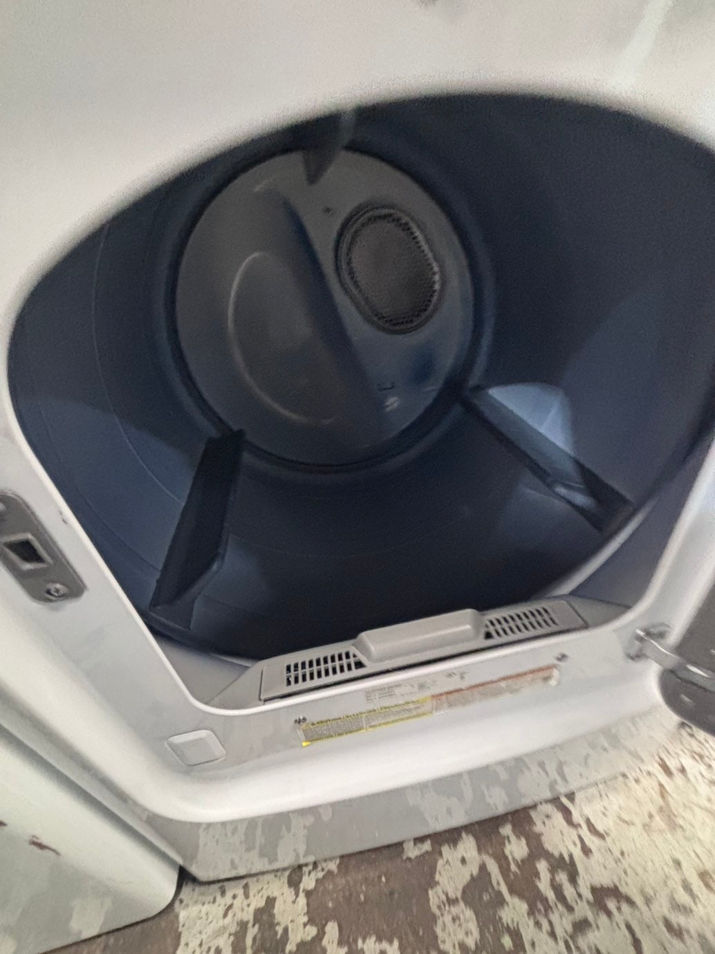 >*samsung white  top top load washer large capacity & dryer set electric 220v side x side top load stainless steel drum white color used-refurbished #W5Z6YB