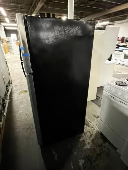 🎄 Holiday Sale 🎁 Frigidaire top freezer refrigerator stainless steel  used refurbished 30” #RF975334B