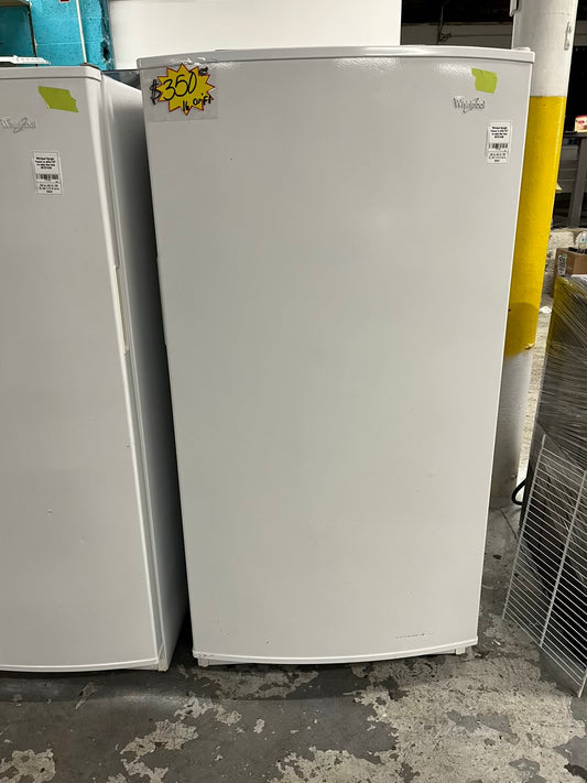 - Whirlpool Upright Freezer in white 30" 16 cubic feet Item #FZ754B