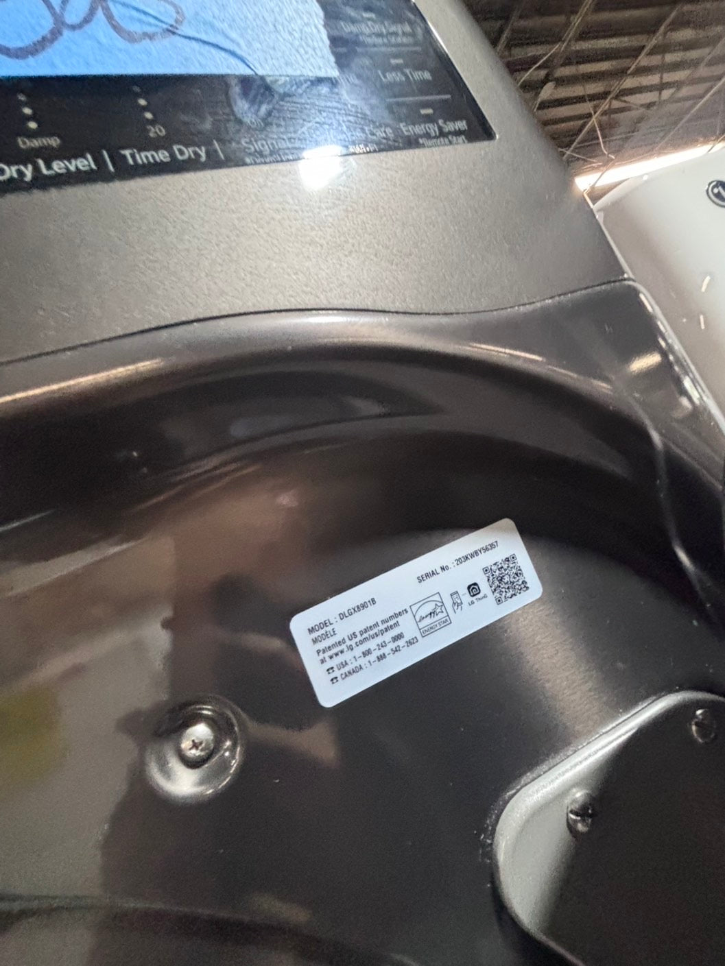 >*used great condition 29”refurbished LG steam washer & dryer mix & match set gas ⛽️ front load jumbo size stackable or side by side stainless steel drum 29" #WEA6G9B