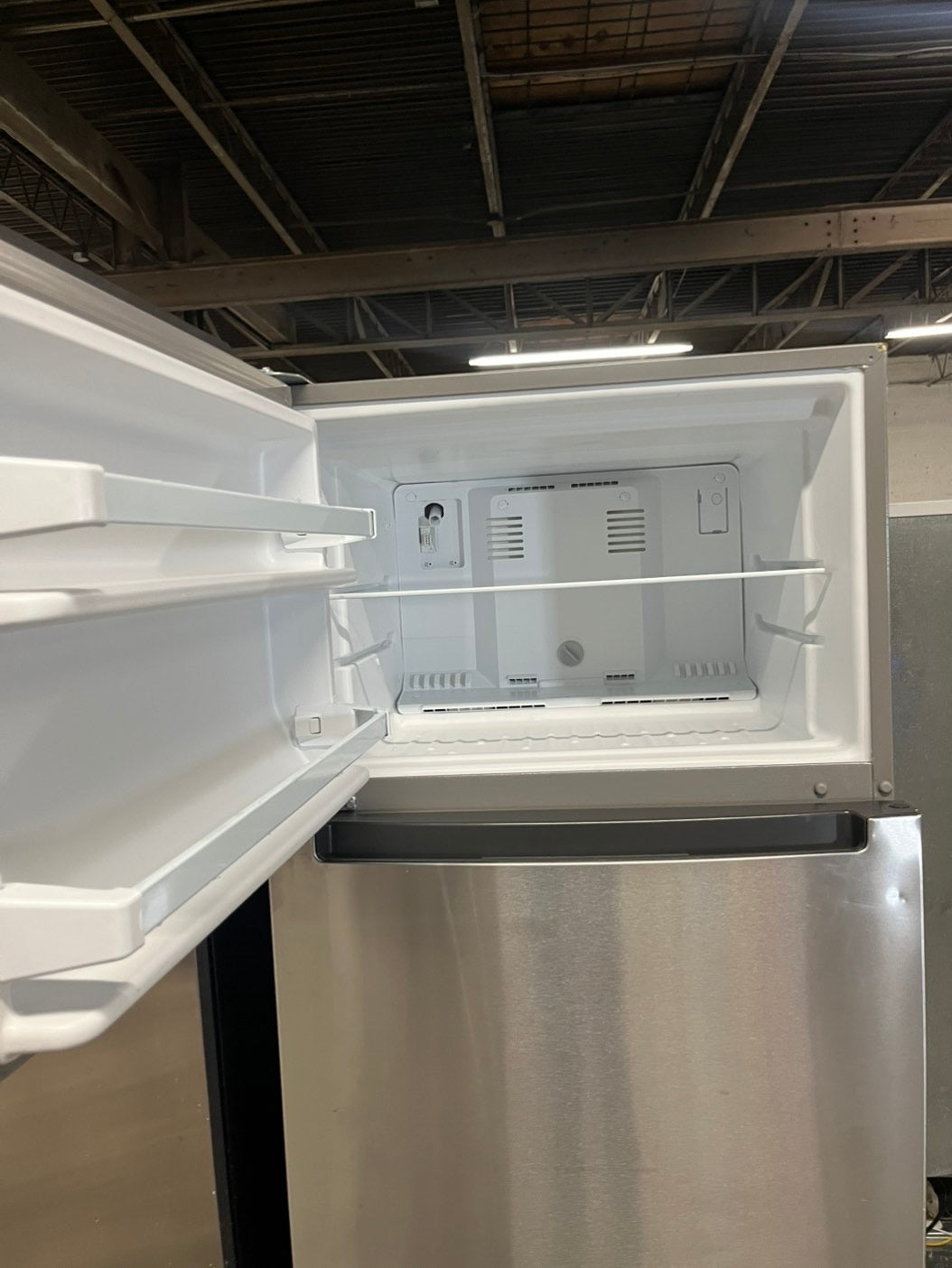 Whirlpool 28”top freezer refrigerator stainless steel 28" counter depth #RF76RB