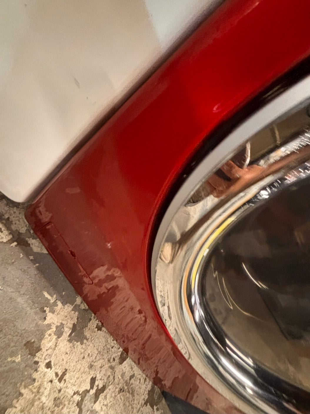 } } LG washer & dryer set large capacity,electric 220v front load stackable or side by side - sensor dry , working 💯 with warranty ! in red color used,refurbished #LGRR74SET