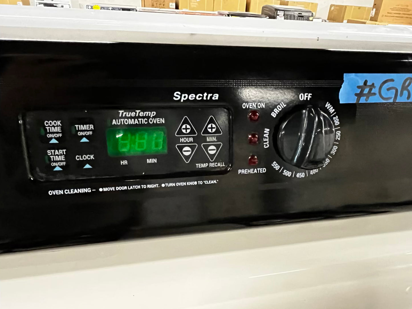 *🎄Holidays Sale 🎁 GE Gas range 4 burner bake broil self clean in black & off white used-Refurbished 30” #GR93713B