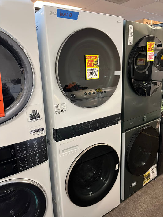 Open Box 📦 LG electric 220v washer & dryer wash-tower stack unit #ED487L