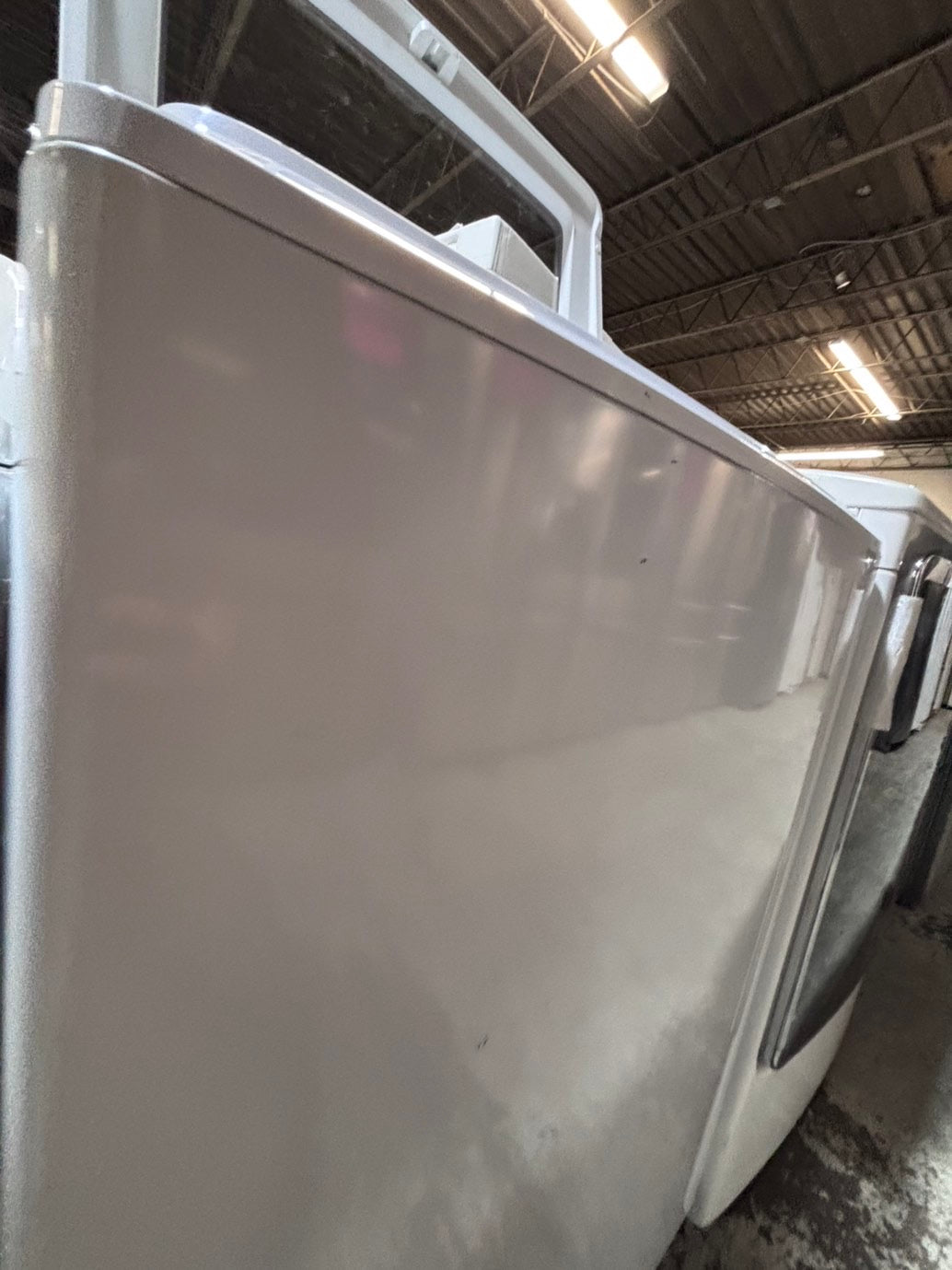 >*samsung extra  Large capacity white color Top load washer Drum stainless steel used,refurbished #SAK4YB