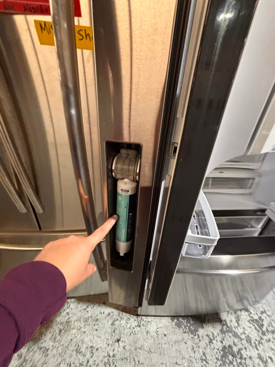 }}LG used-Refurbished LG 36”w x69h x 30” depth refrigerator stainless steel w/ice & water dispenser  #FDLD773B
