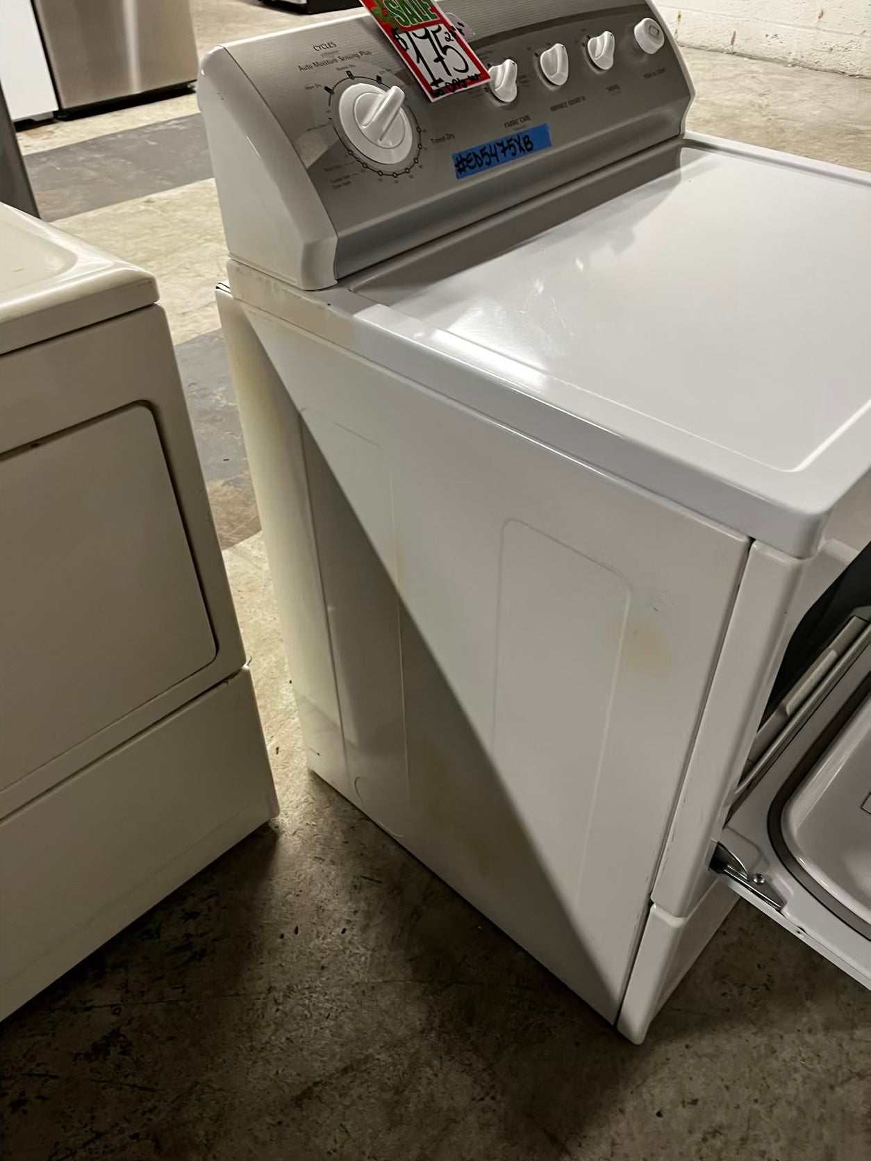 🎄Holiday Sale 🎁 Kenmore  side x side large capacity electric 220v dryer  in white 27” Refurbished #ED5475XB