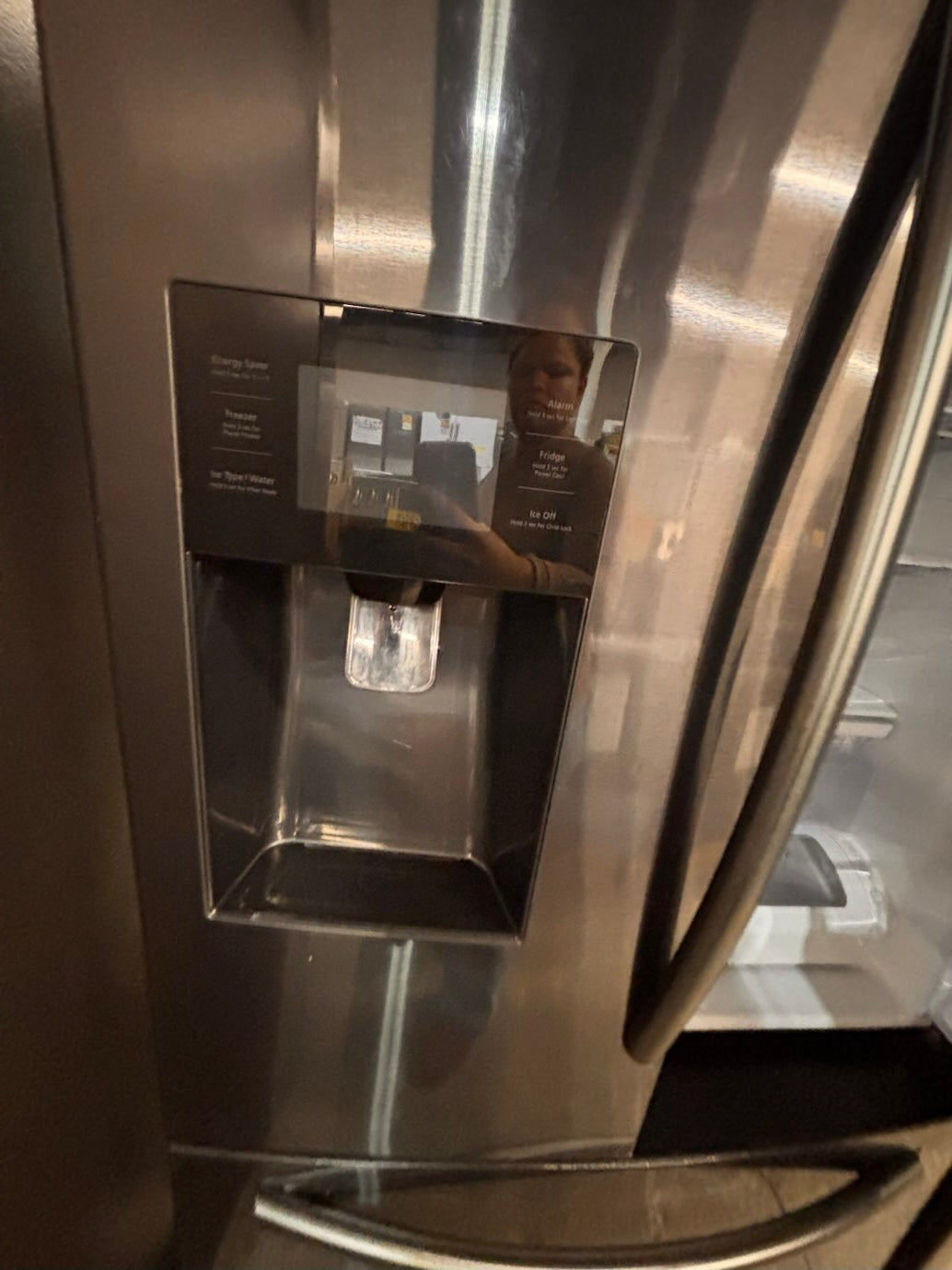 }} SALE 🔥36”Samsung French doors  fridge  stainless steel ((ice maker  doesn’t work) only water works , , doesn’t affect on the others functions. #FDSB13WB