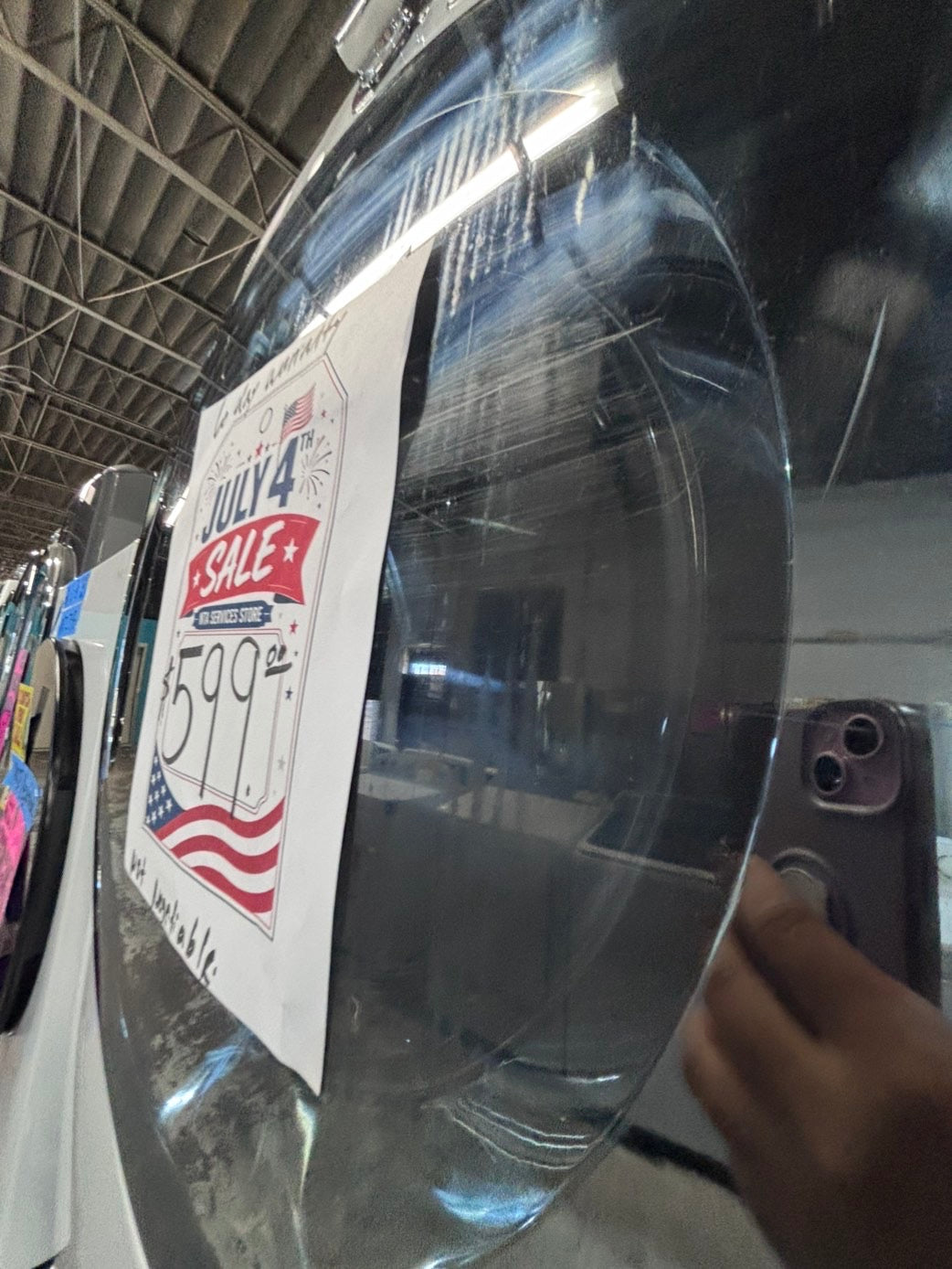 >*early July 4th special 🇺🇸LG washer & dryer set electric 220v front load stackable or side by side - sensor dry in white color #WWS2BSET