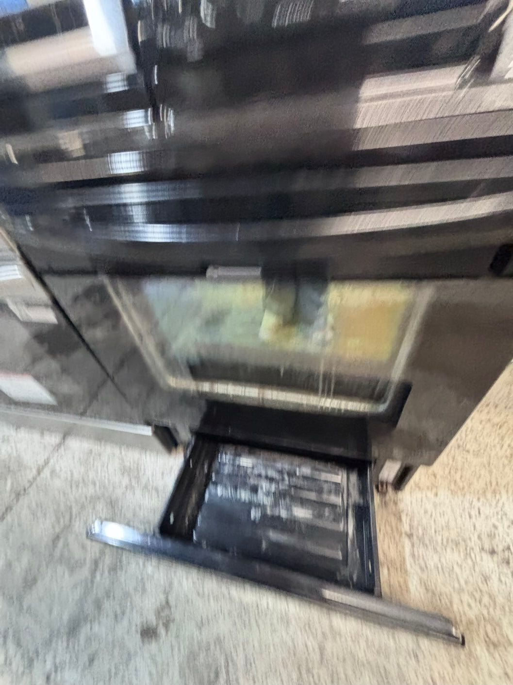 }sale🎈Frigidaire black electric 220v glass top range 5 burners bake Broil roast self clean black color 30" used-Refurbished working 💯with warranty  #BEGE42B