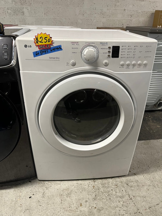 LG sensor Dry front load stackable electric 220v dryer in white  27" #ED669B