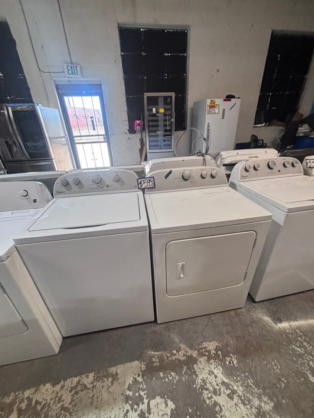 >>whirlpool top load washer large capacity with removable agitator  & electric dryer 220v mix & match set top load side by side #MTLQW5B