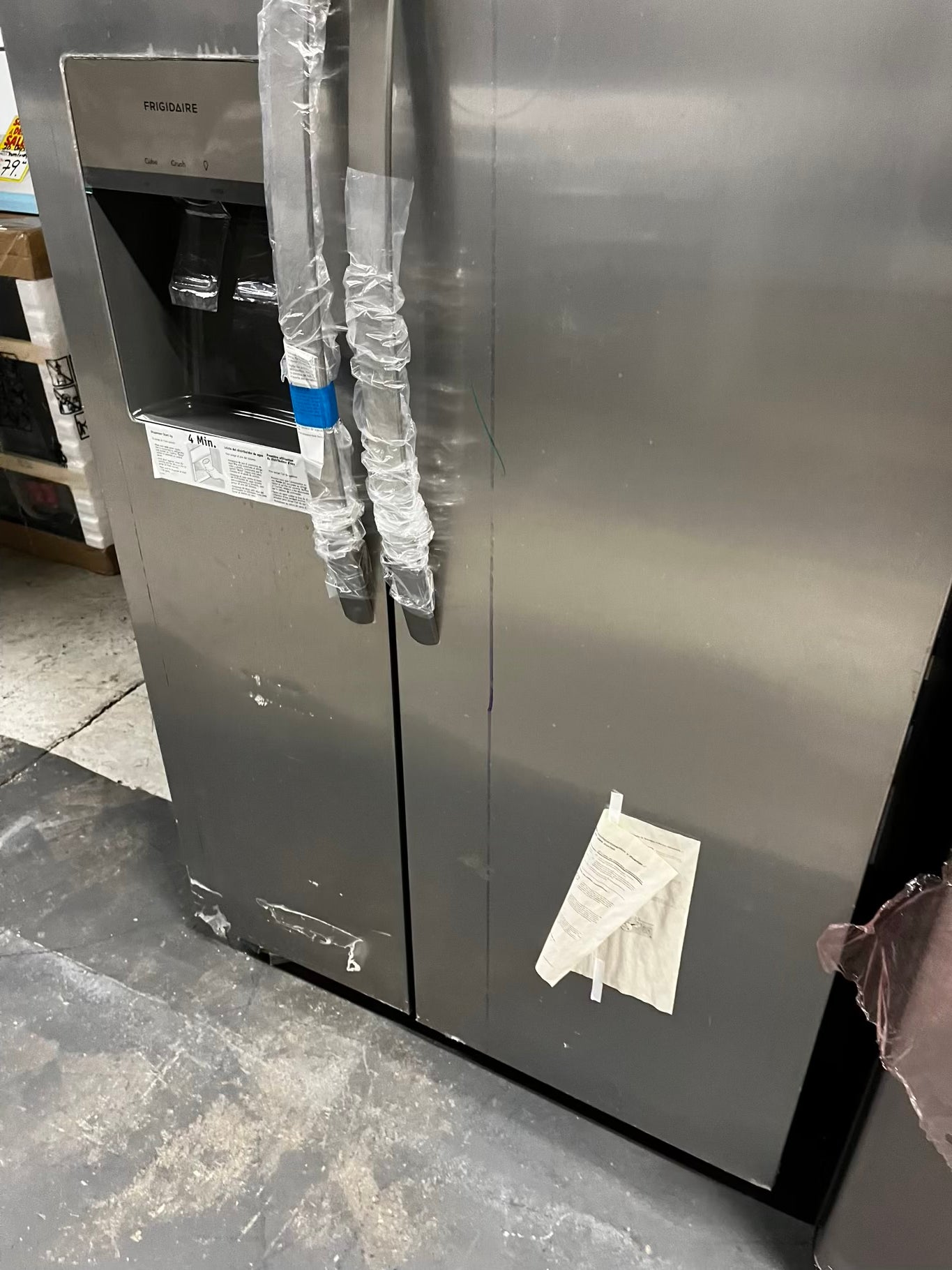 * 🎉 BlacK Friday ⚡️ Open Box 📦 | scratch & dent Frigidaire side x side  refrigerator w/ice water dispenser stainless steel 36" #RF34741B