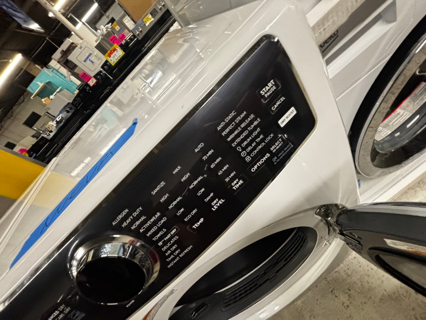 >Electrolux front load washer& dryer set large capacity energy start , steam   new scratch and dent #FLW77XB