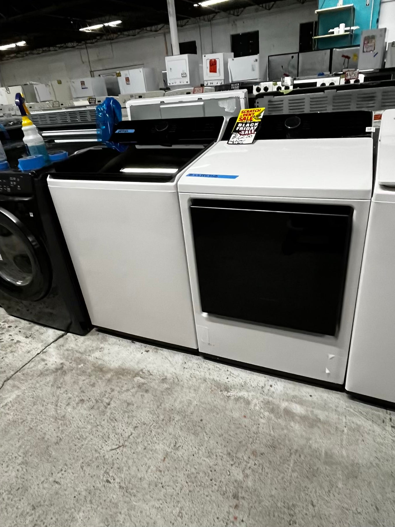~ Open Box 📦 - scratch & dent 5.5 cu. ft. Mega Capacity Smart Top Load Washer with Impeller, EasyUnload™ & AI Sensing & 7.3 cu. ft. Ultra Large Capacity Rear Control Electric Dryer with LG EasyLoad™ Door - stock number #WD8853NB