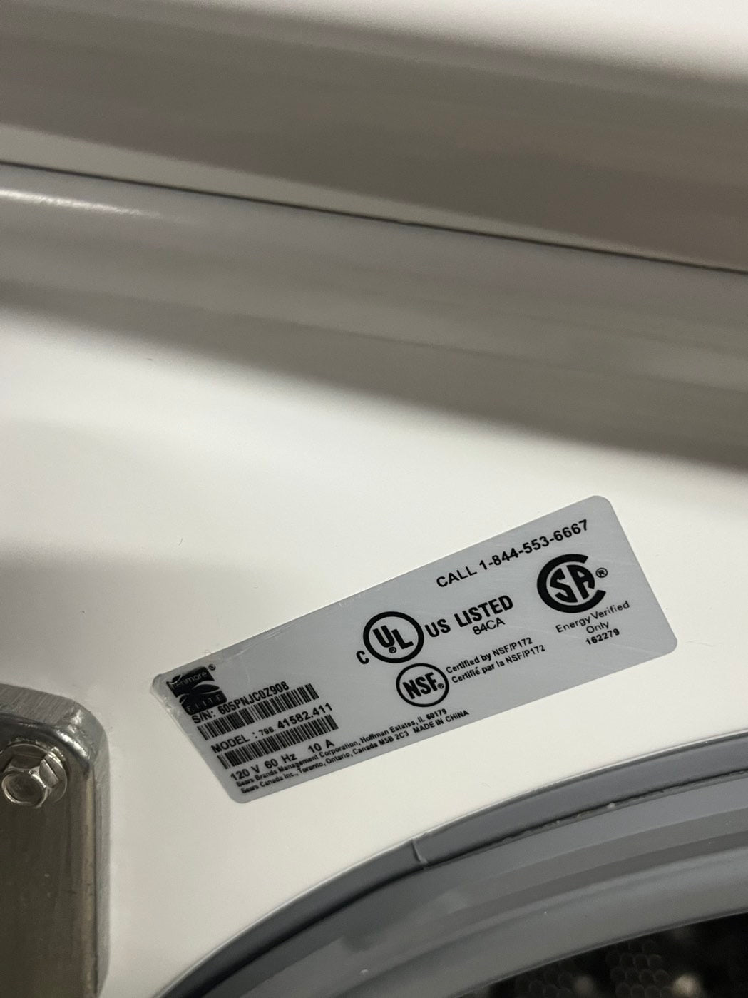 KENMORE front load washer and electric dryer set  stackable or side by side in white refurbished #KMFH23BB