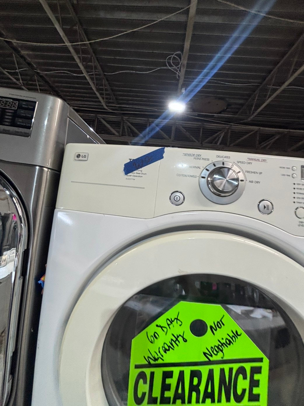 >* July 4th special 🇺🇸LG washer & dryer set electric 220v front load stackable or side by side - sensor dry in white  #WECL55SET