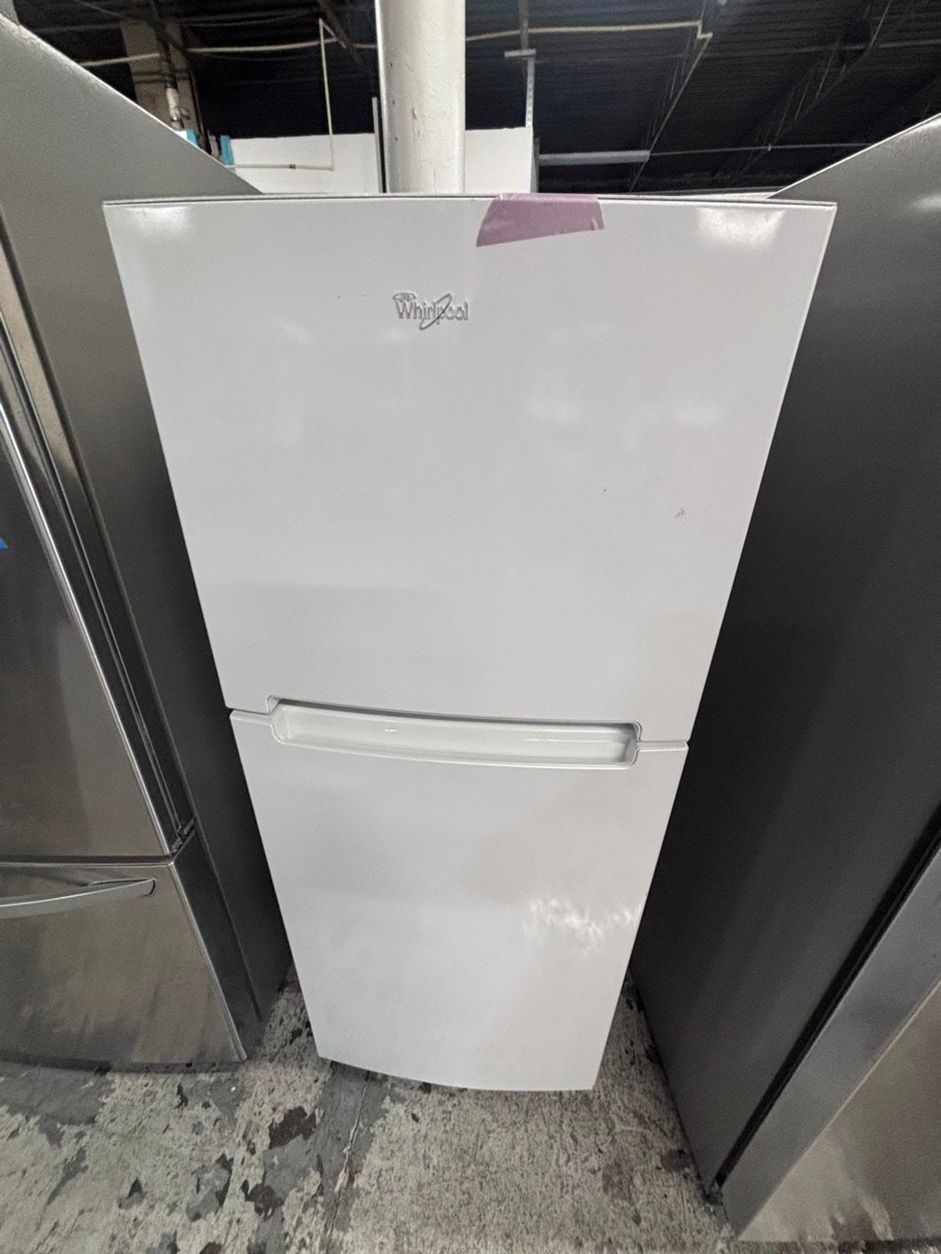 >*whirlpool   top freezer refrigerator stainless steel 24" refurbished #RF755BB