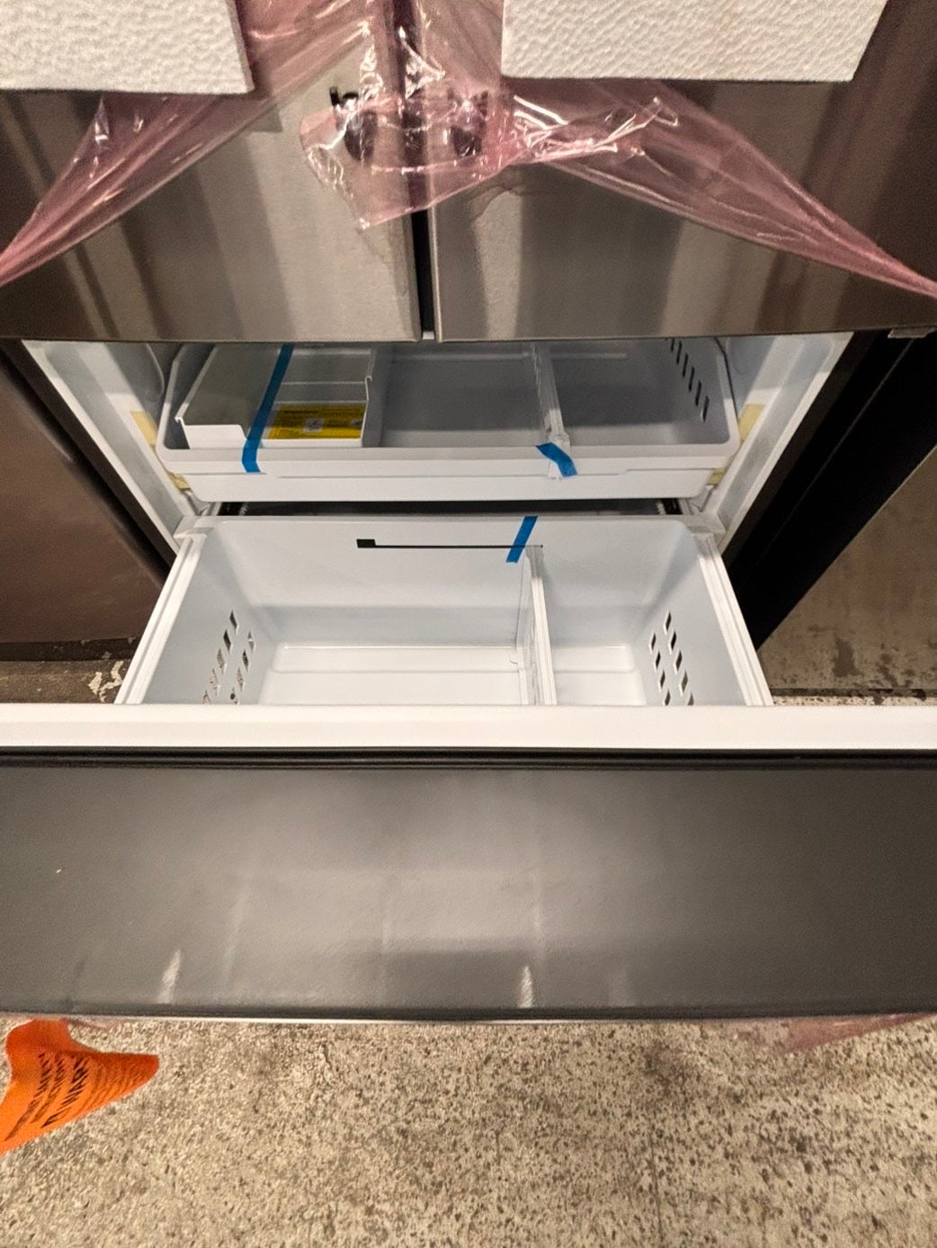 >special🎈New open box 📦 GE Refrigerator with ice maker & water dispenser - Stainless Steel #RFGAA4DB