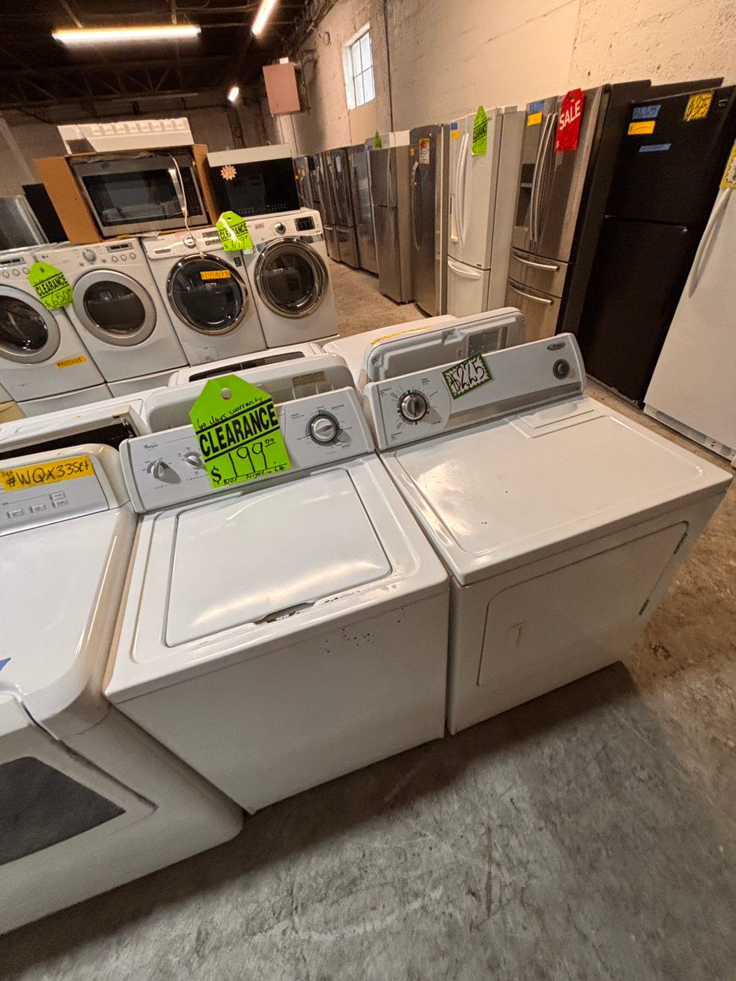 >*clearance🔥🔥🔥whirlpool top load washer  & electric dryer 220v  set top load side by side #TLCC5YB