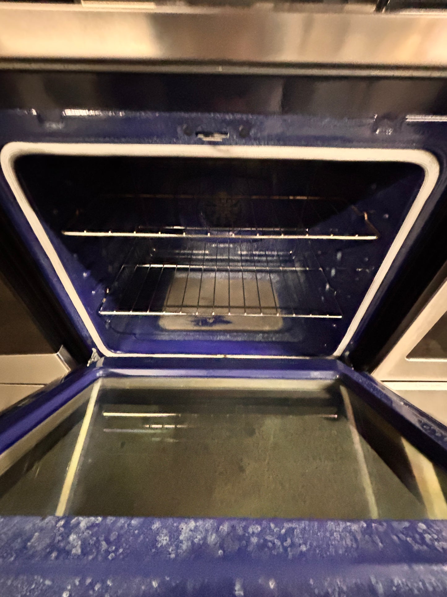 >LG Air-fry Glass Top electric stove stainless steel convection oven bake broil 4 burner Self clean 30” used-Refurbished #WZX223B