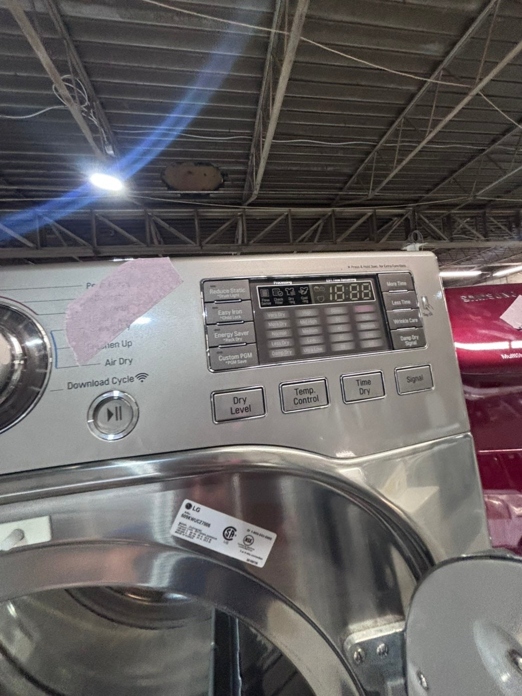 >* July 4th special 🇺🇸LG washer & dryer mix & match steam  set electric 220v front load stackable or side by side - sensor dry in gray  #WED89SET
