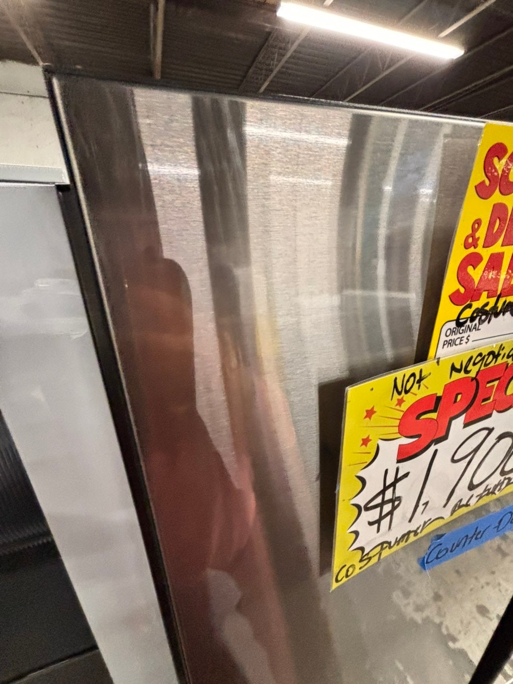 >special 🎈New open box (costumer return Samsung - Bespoke 23 Cu. Ft. 4-Door Flex French Door Counter Depth Refrigerator with Auto Open Door -#RFS3335YB