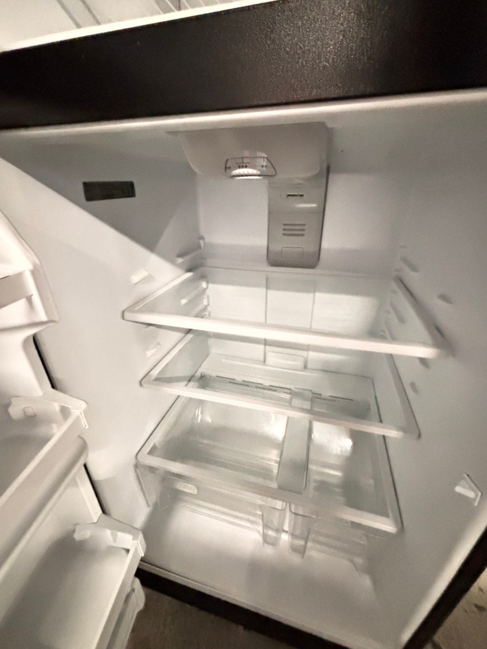 >Whirlpool 30” top freezer fridge stainless steel used-refurbished #RF117B