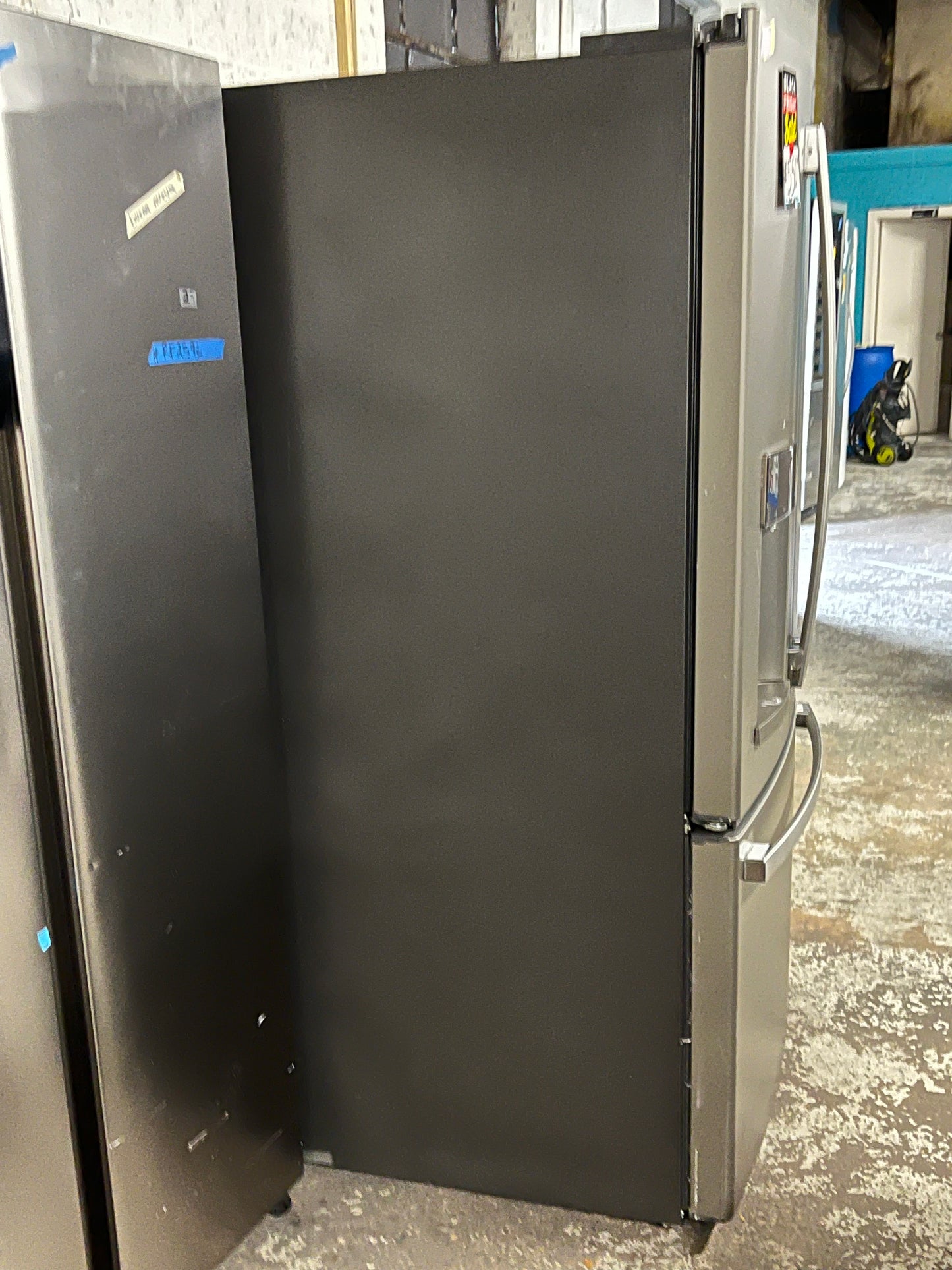*🔥Black Friday Deal🔥Used | Refurbished GE 36” French door refrigerator slate color w/ice water dispenser 36" stock number #RFGP23PB
