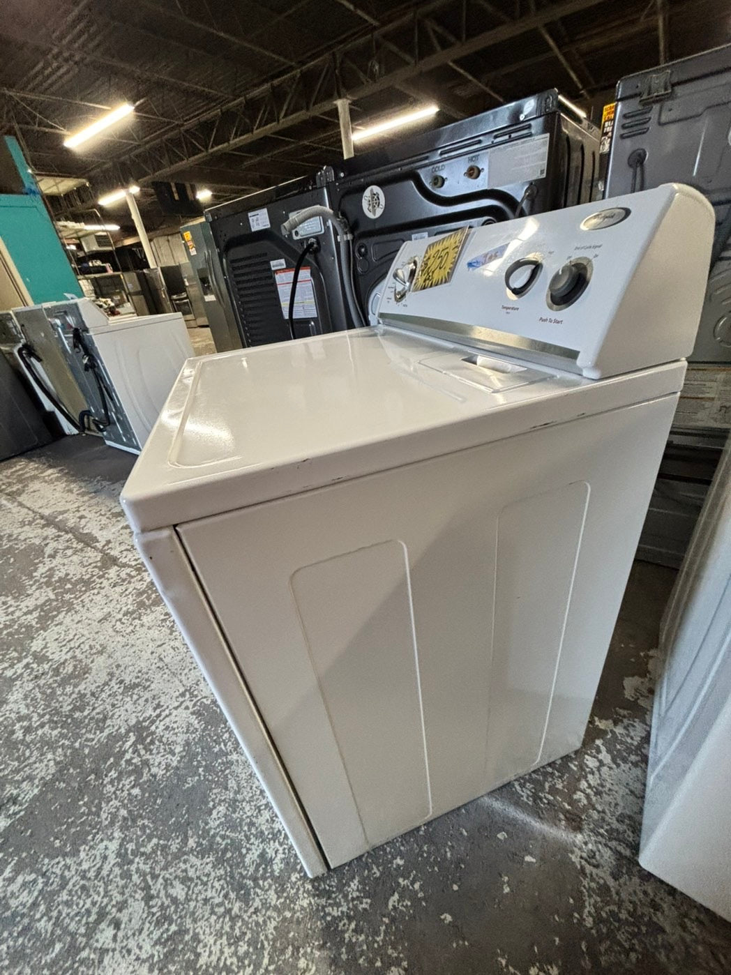 *Whirlpool gas top load regular dryer side x side large capacity #GW65JB