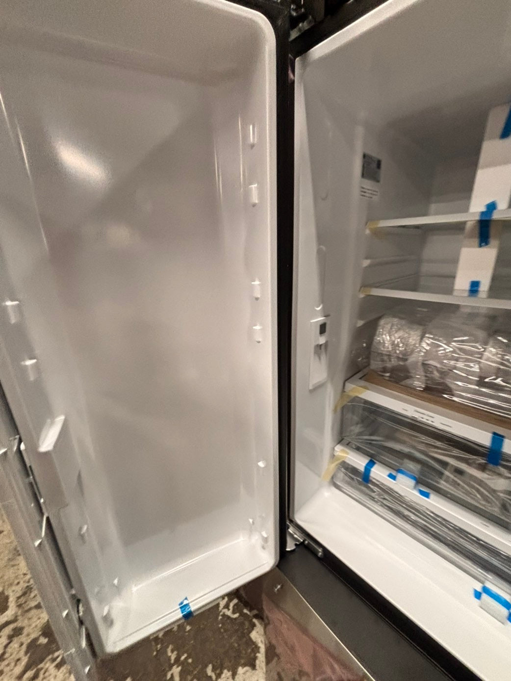 >special🎈New open box 📦 GE Refrigerator with ice maker & water dispenser - Stainless Steel #RFGAA4DB