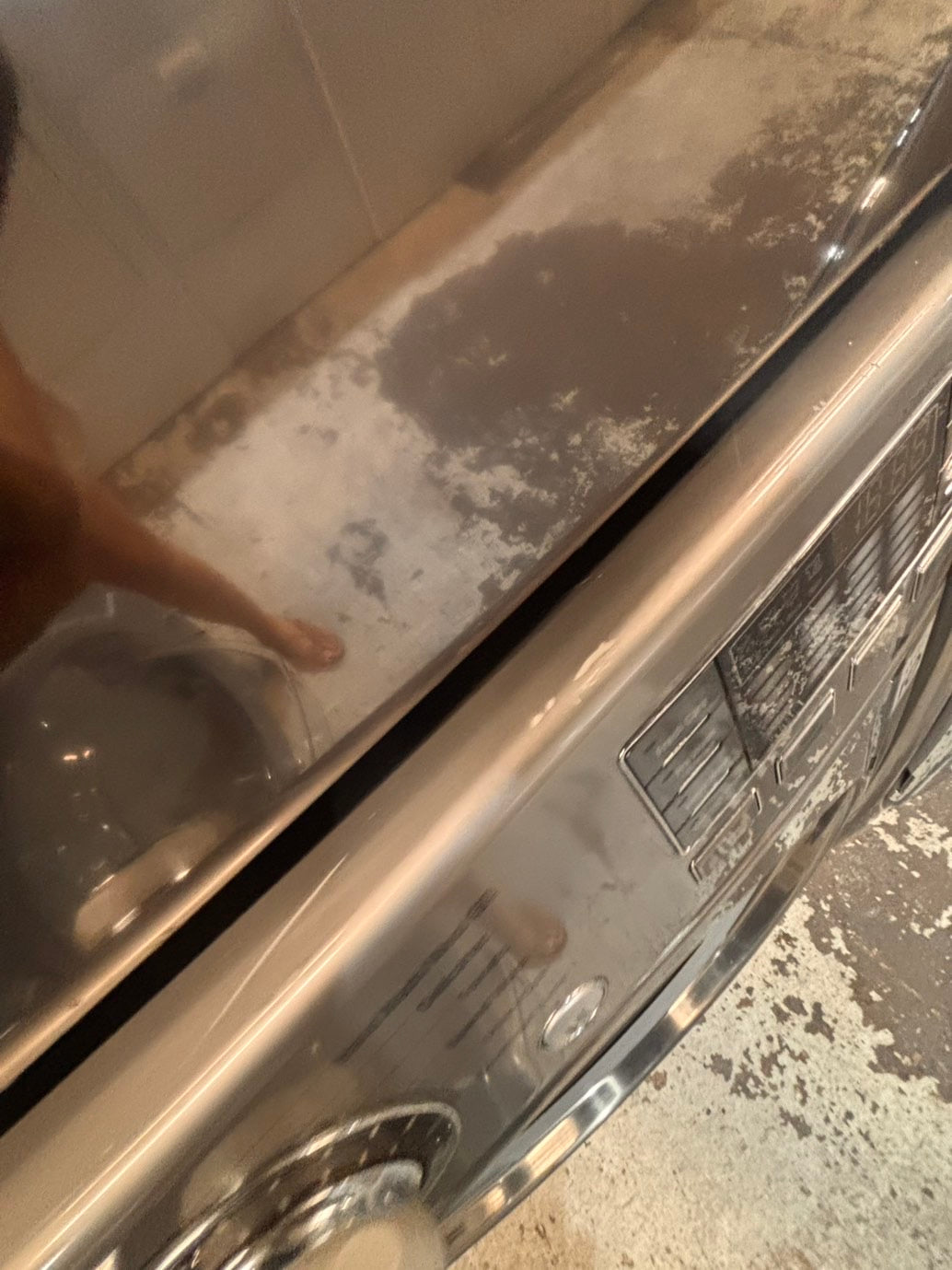 >*Used-great conditions refurbished LG steam washer 4.5cu ft & electric steam dryer 7.5 cu ft large capacity set electric 220v front load stackable or side by side - sensor dry He in silver-gray  #WXU6SET