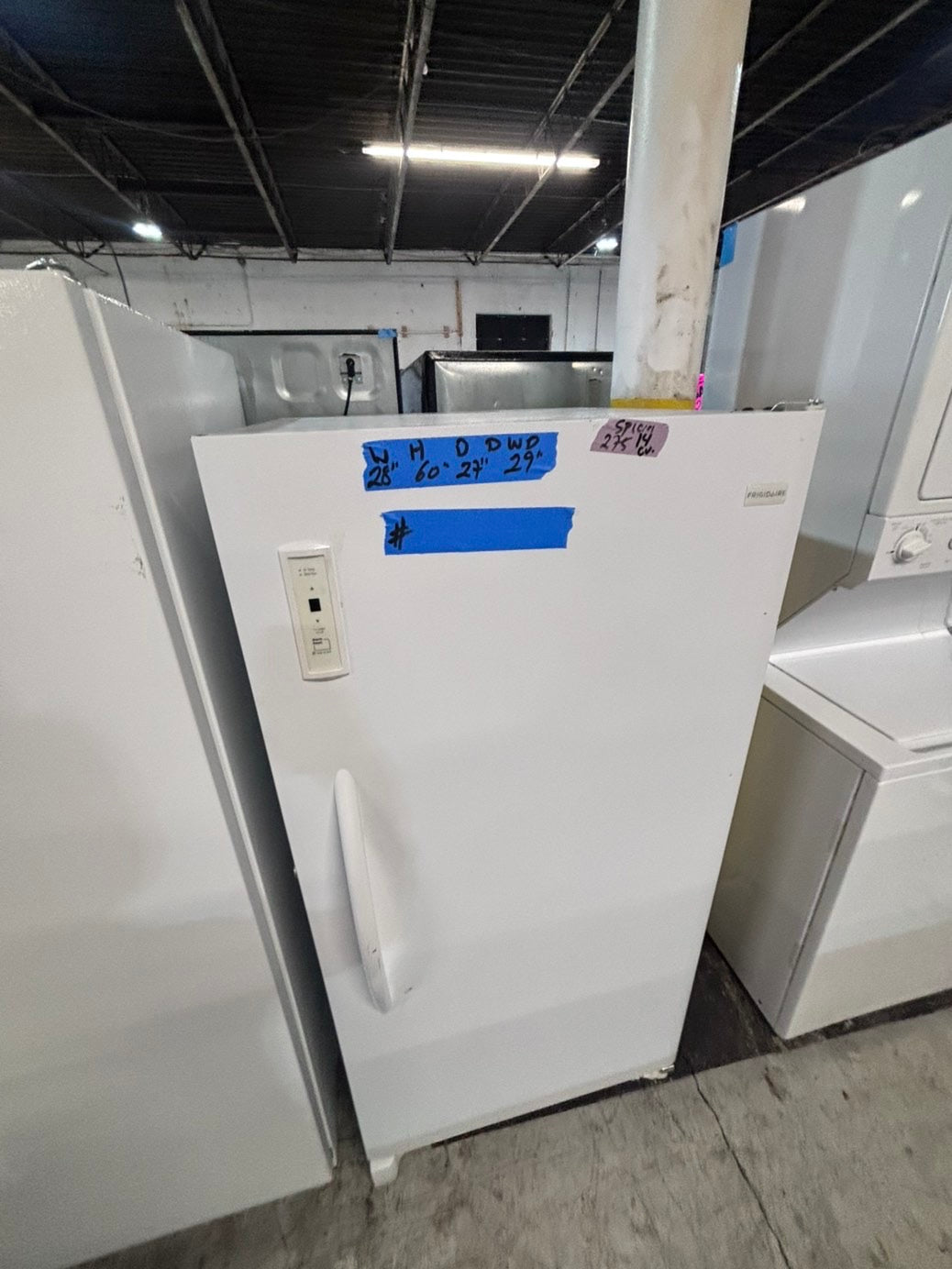 >>special 💥Frigidaire up-right freezer white 14.cu.ft Refurbished-used #FKU1114B