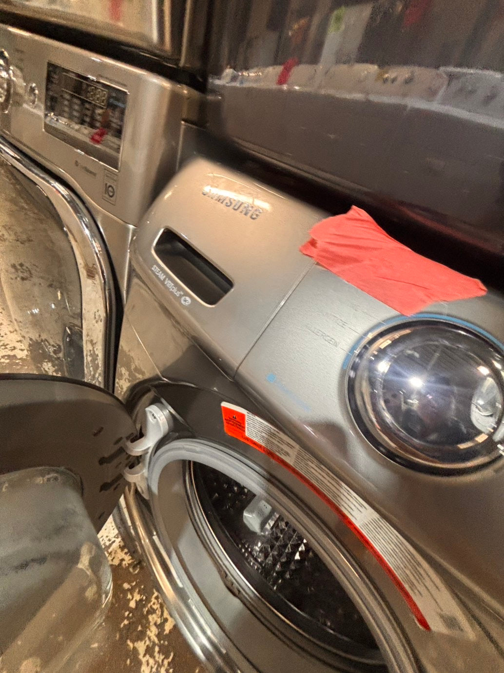 >*Samsung steam washer 4.5 cu ft large capacity used,refurbished gray color  #W55WHB