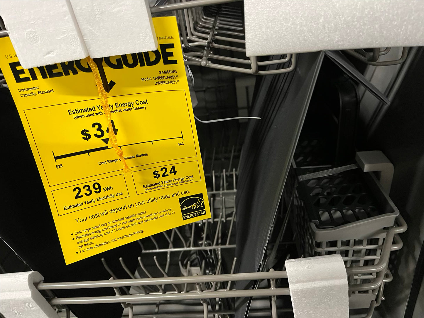 ⚡️BLACK FRIDAY ✨Open Box - Scratch & Dent 24 in. Built-In Tall Tub Dishwasher in Fingerprint Resistant Stainless Steel with Adjustable Rack, 53 dBA - Stock number #DW301B