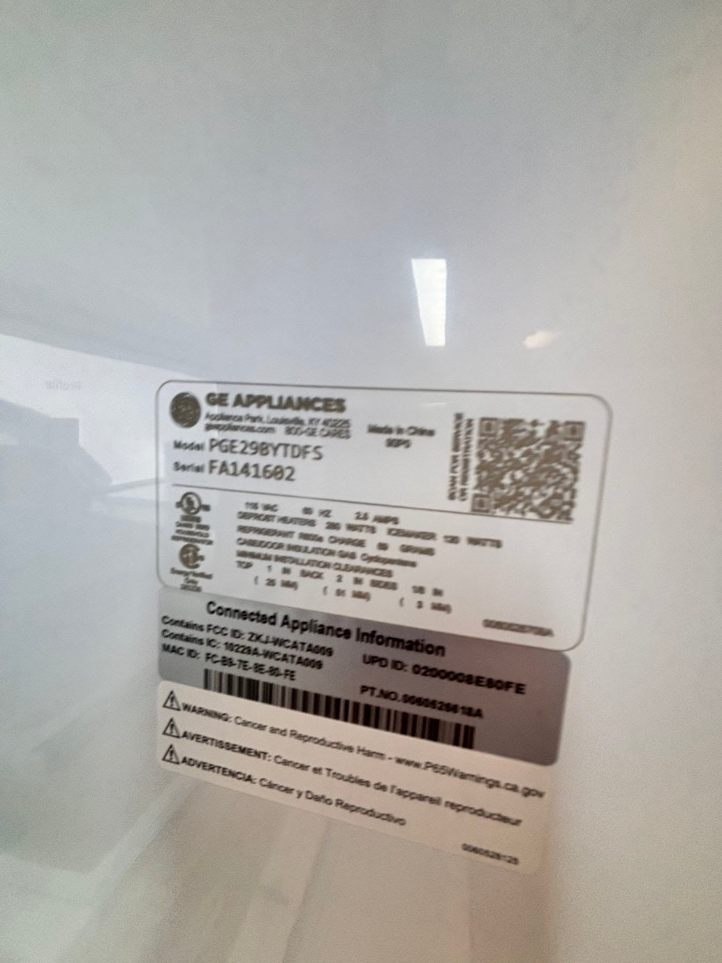 >Special 🎈3pc. Combo new open box  -french door 4-doors refrigerator GE 36” w/ice maker & water dispenser inside ,costumer return gas range five burners Airfry  & new open box over the range microwave GE #RFGAX3PC