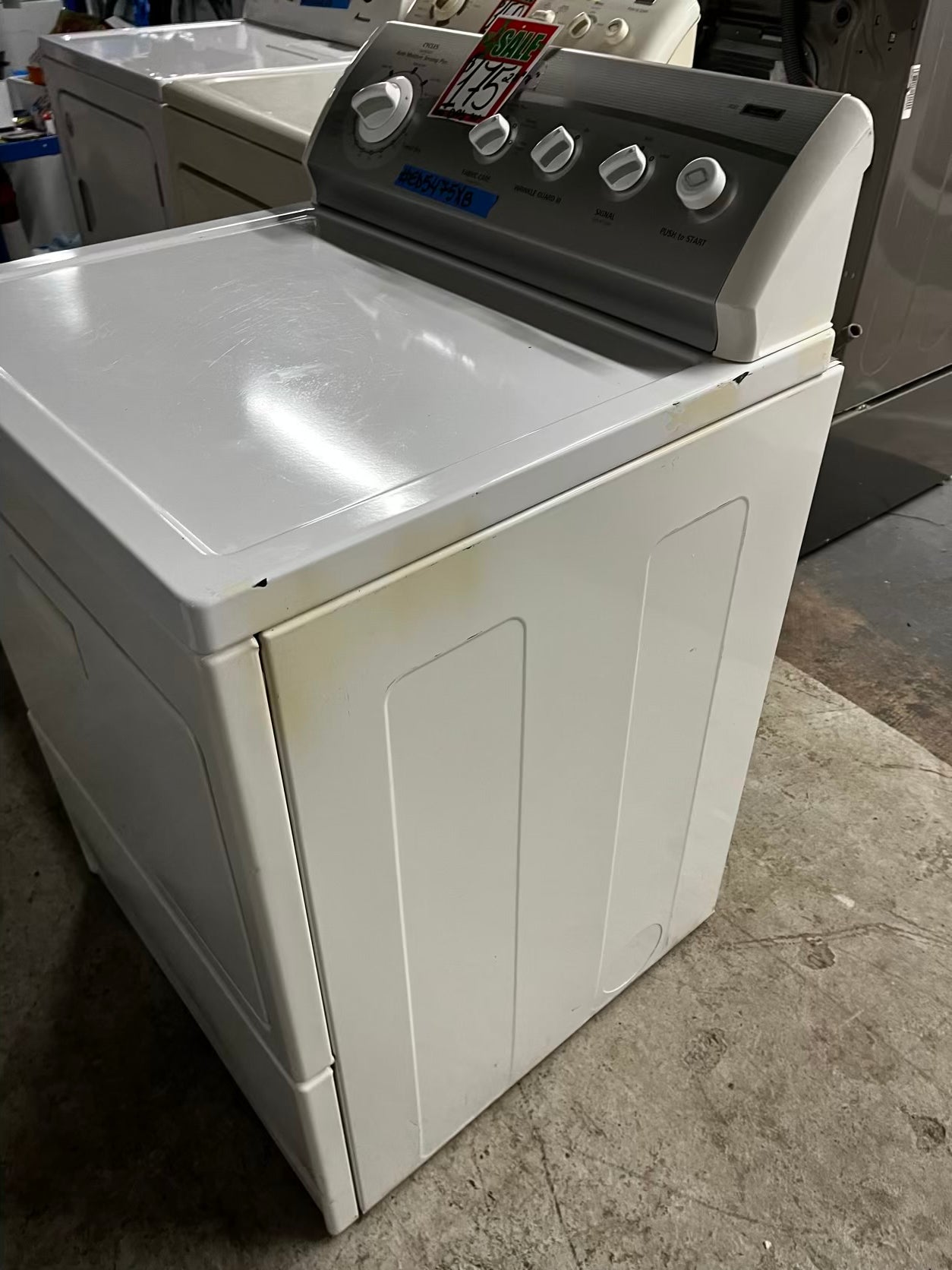 🎄Holiday Sale 🎁 Kenmore  side x side large capacity electric 220v dryer  in white 27” Refurbished #ED5475XB