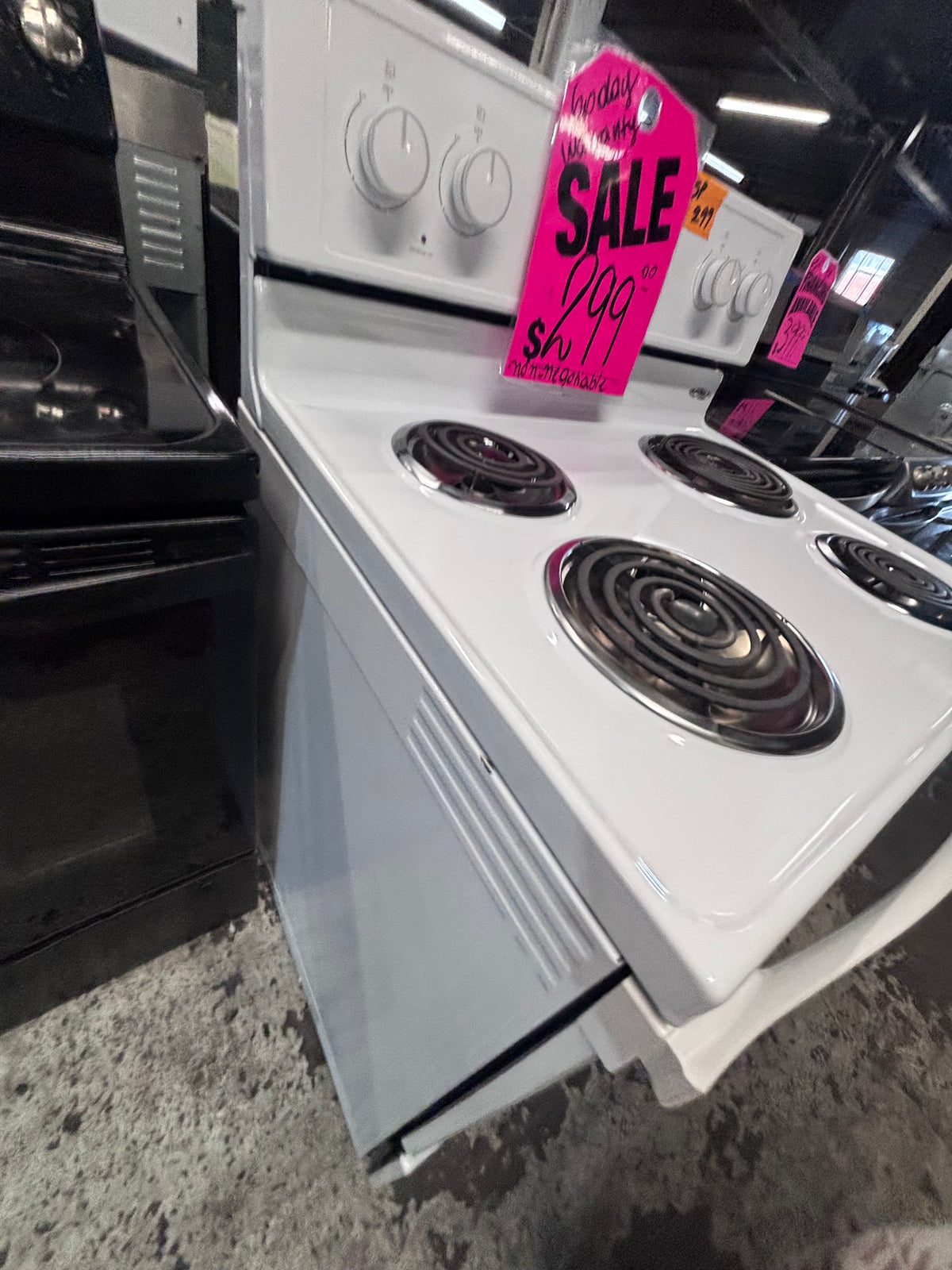 } Whirlpool electric coil top range coil 220v bake /Broil 4 burner used-Refurbished working 💯 with warranty! 30" #EGWW12B